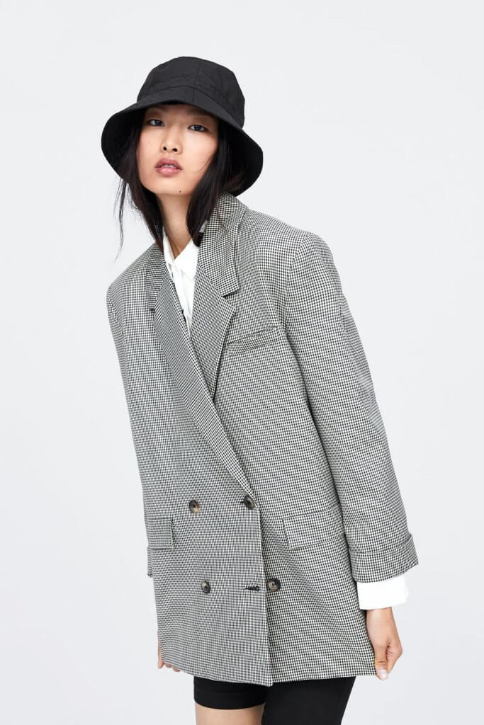 Blazer a cuadros de Zara
