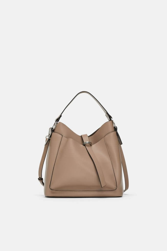 Bolso grande color topo