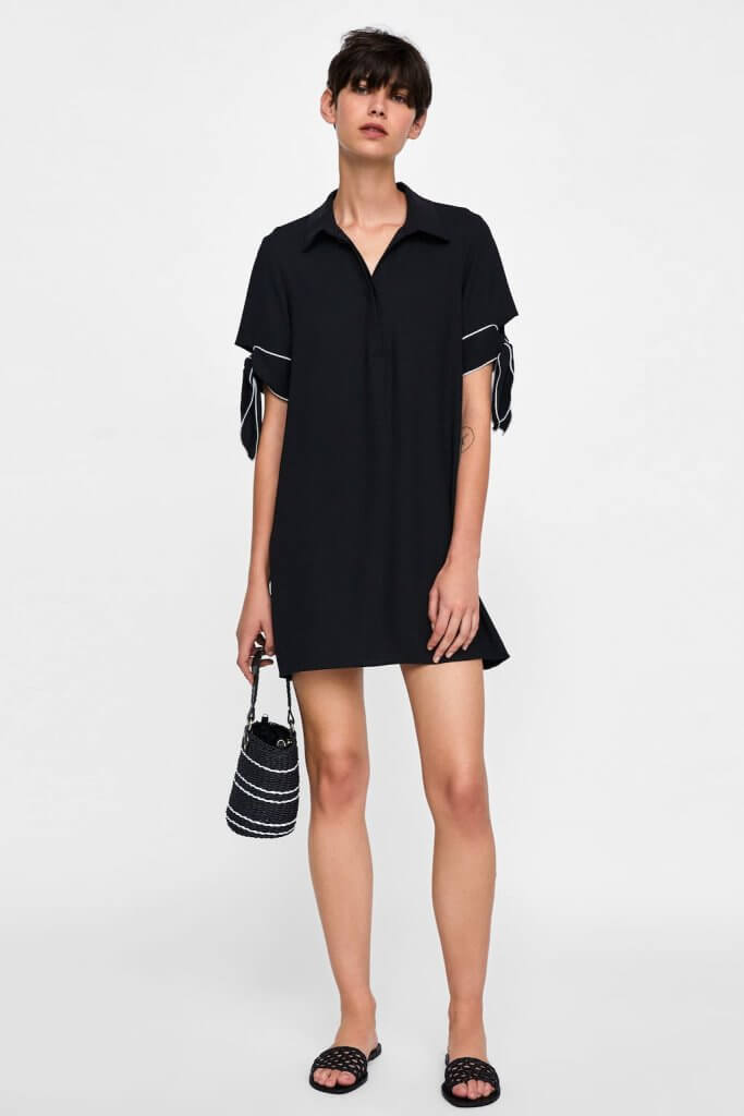 Vestido corto negro