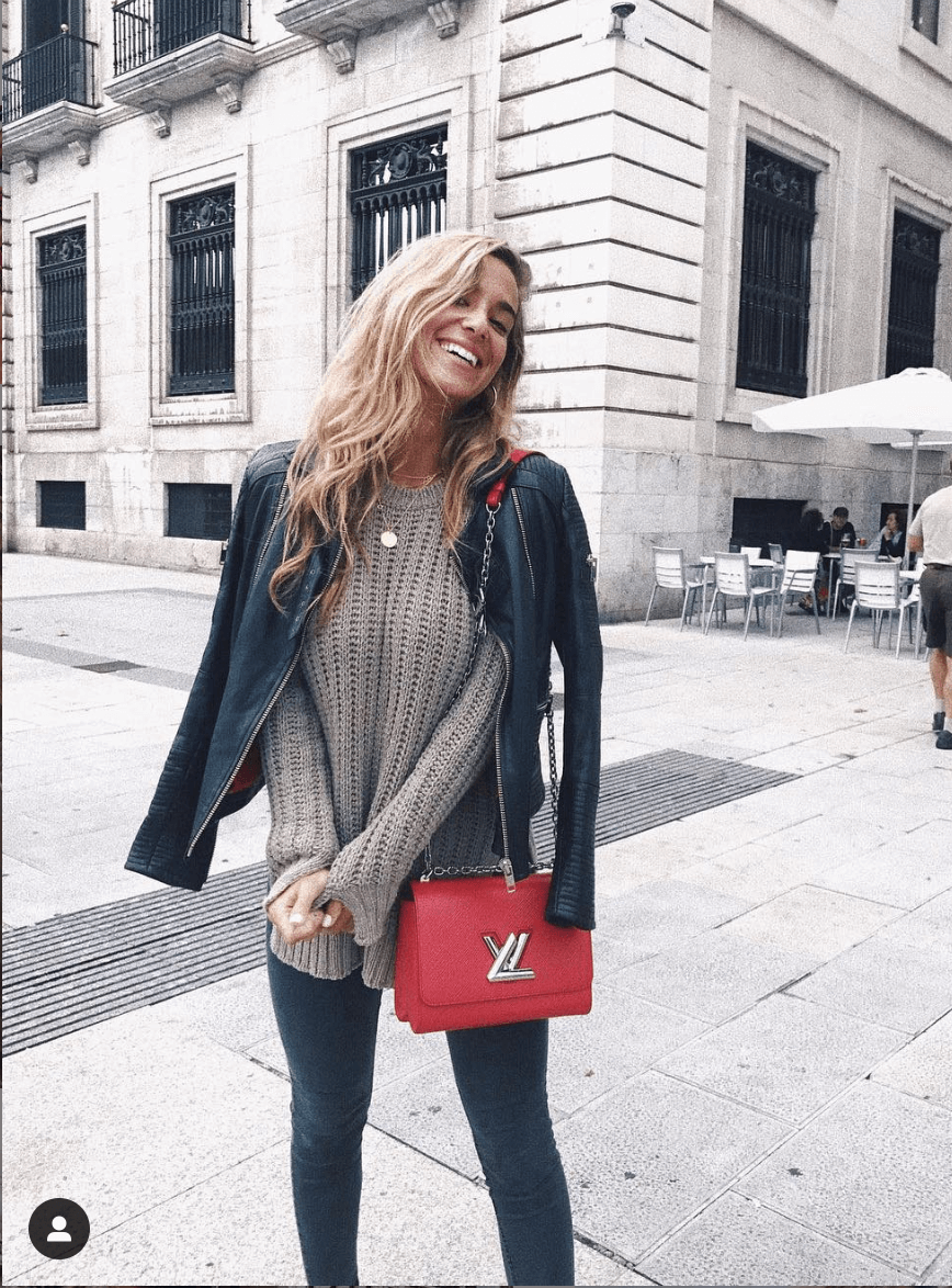 maria pombo leggings suéter y perfecto