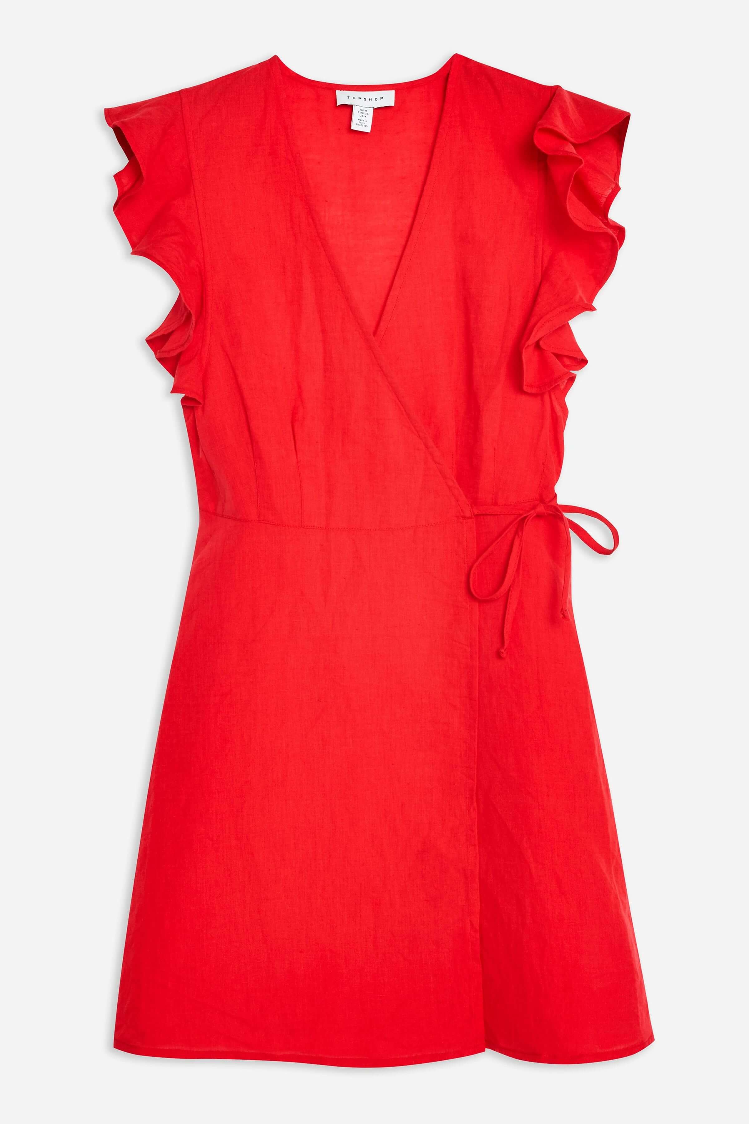 Vestido rojo de Topshop