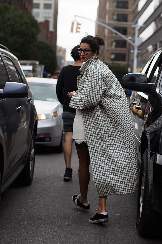 Maxi abrigo de cuadros: Stella wants to die.