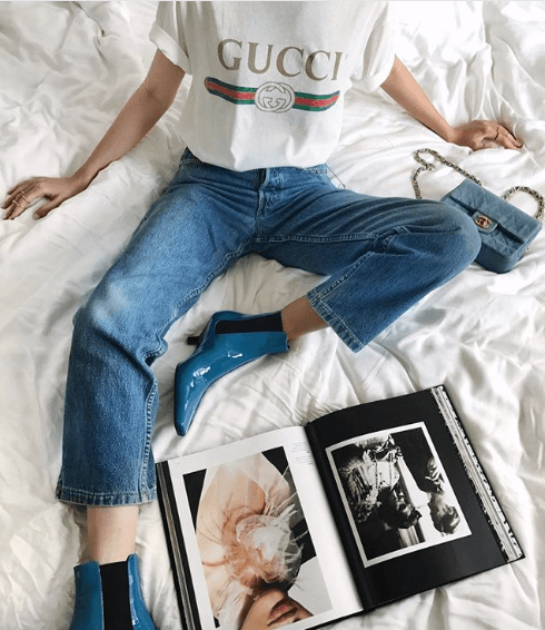 Camiseta logomanía Gucci