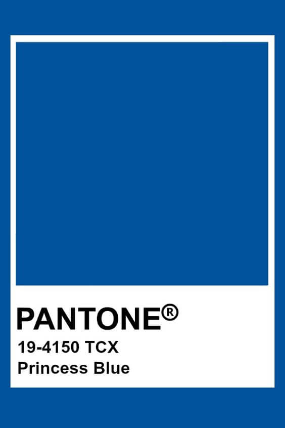 El Princess blue pantone es otro de los colores del 2019.