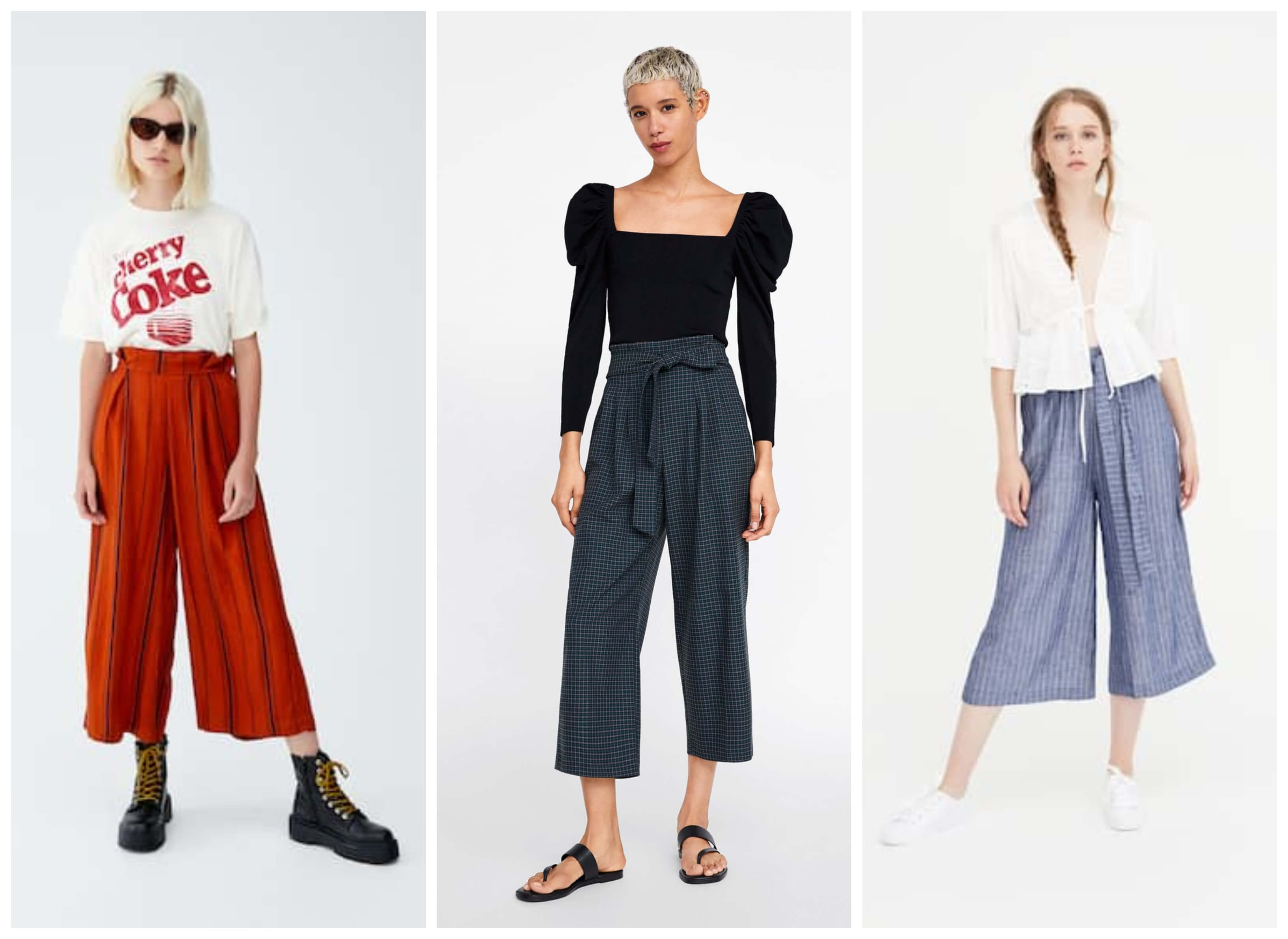 Pantalones de Pull & Bear y Mango.