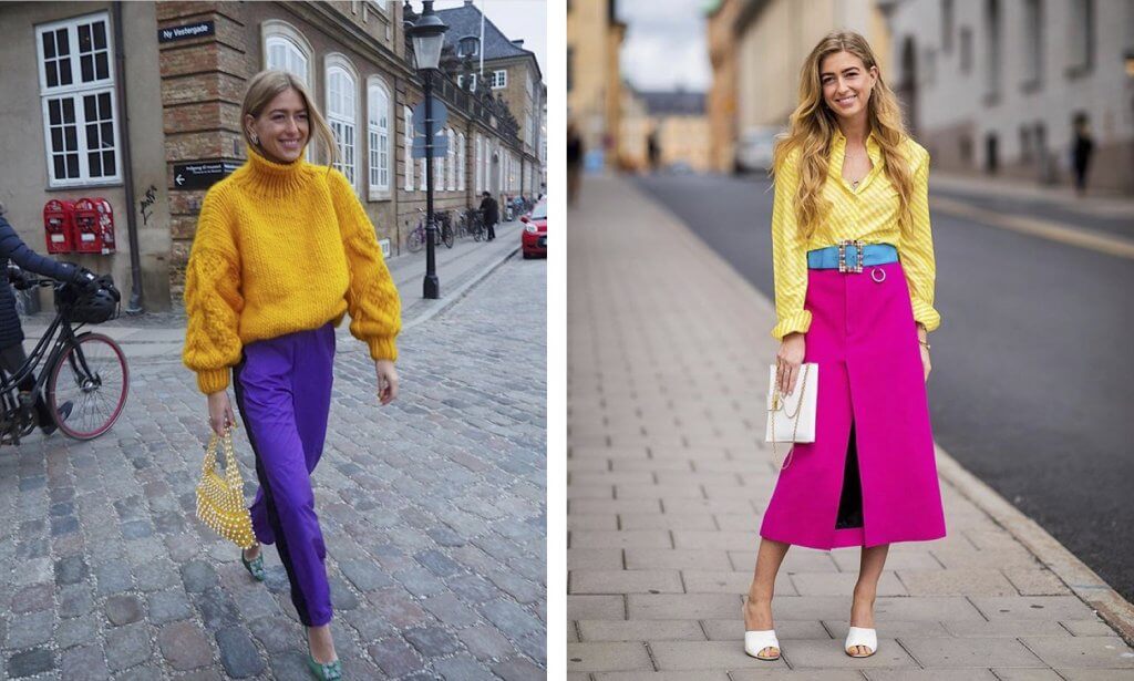 Emili Sindlev outfits coloridos