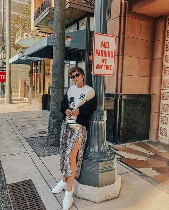 Look de Laura Escanes en Disney