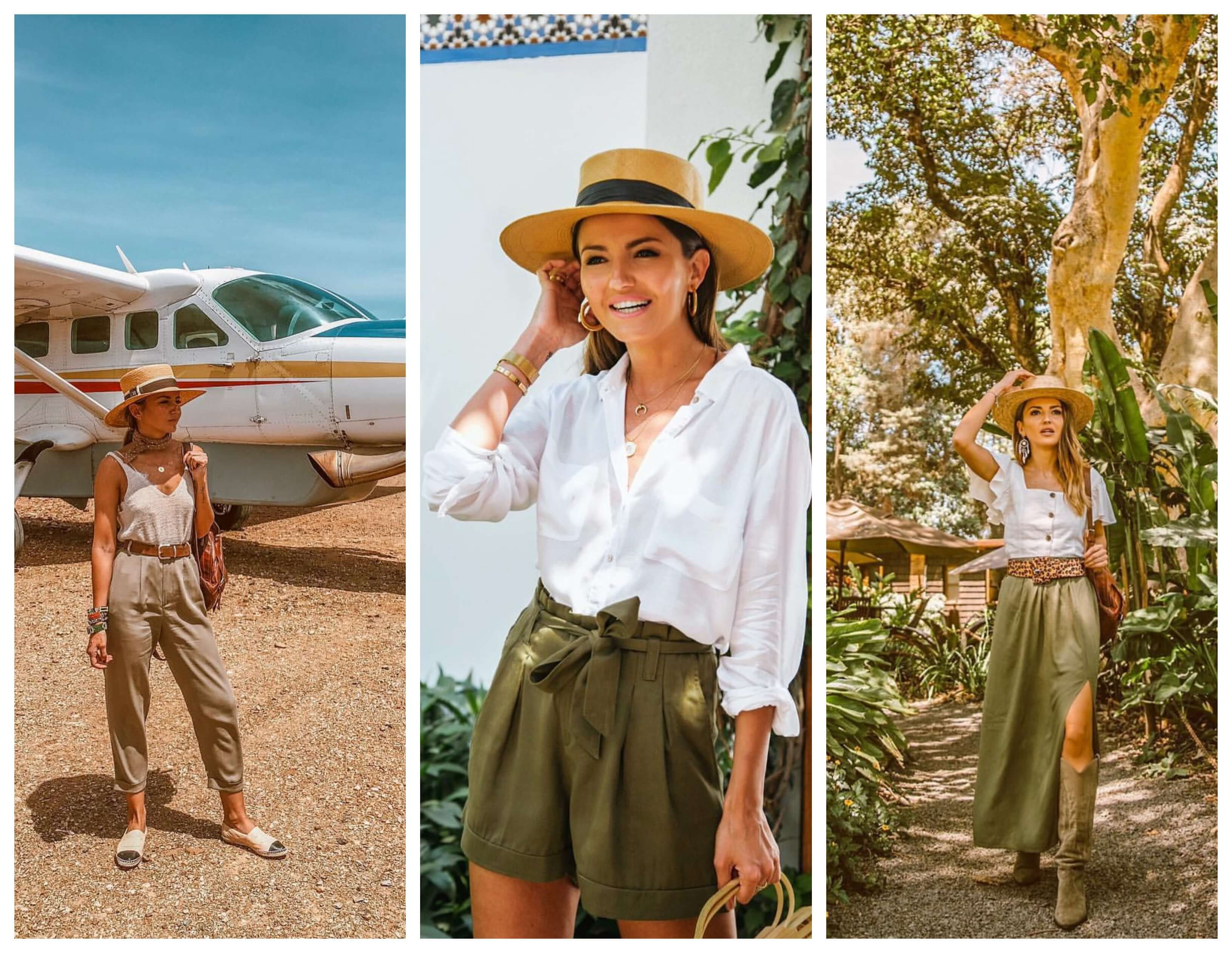 Estilo safari, 3 looks.