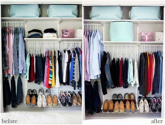 Trucos para ordenar el armario: dividir la ropa según su parecido