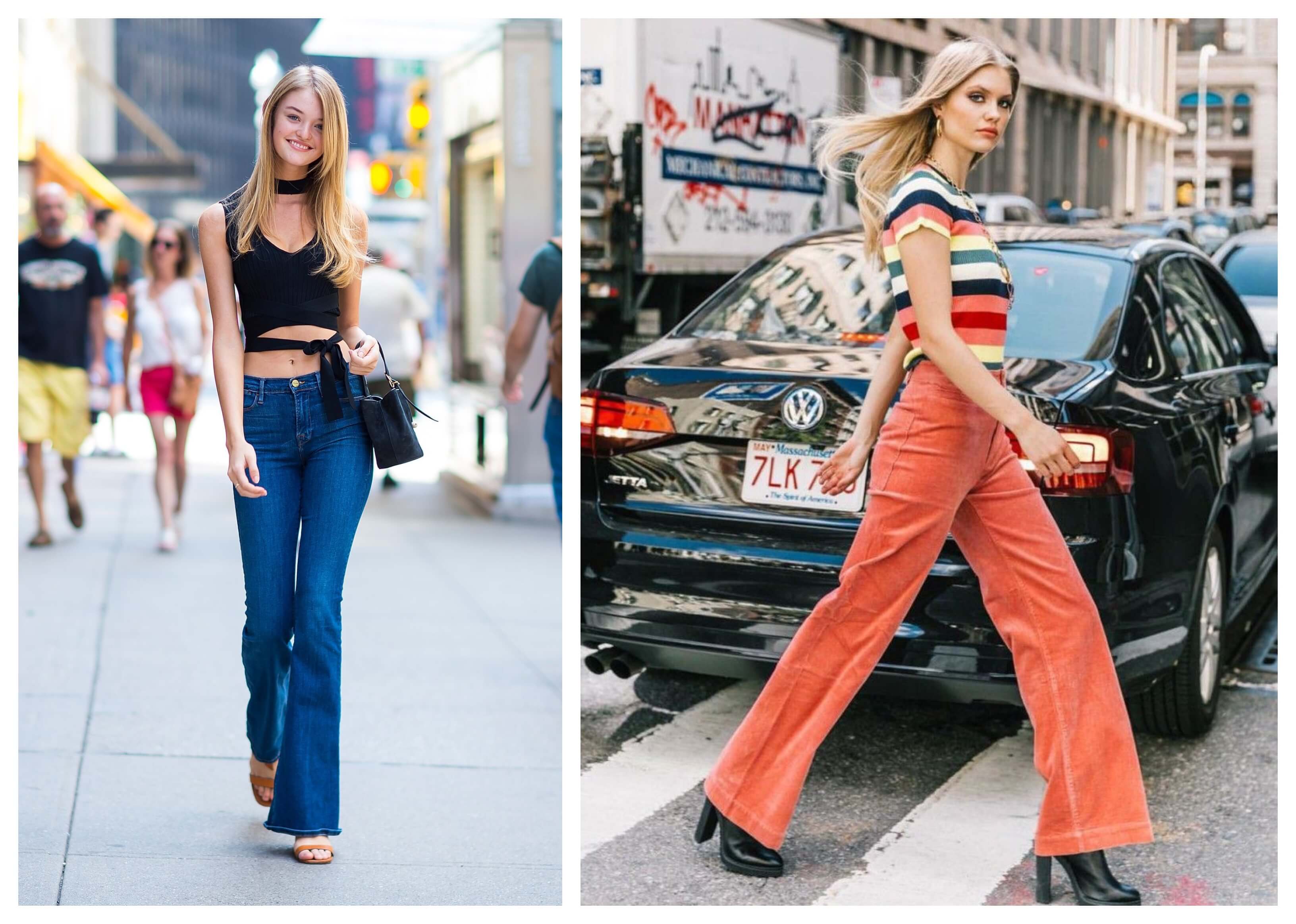 La vuelta de los pantalones acampanados