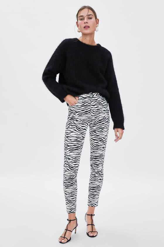 El estampado animal del momento es el de cebra.