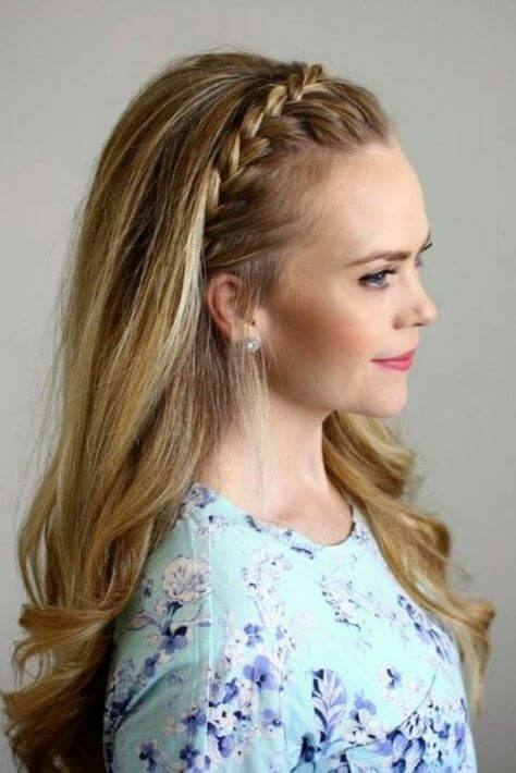 Los peinados para una fiesta pueden incluir trenzas.