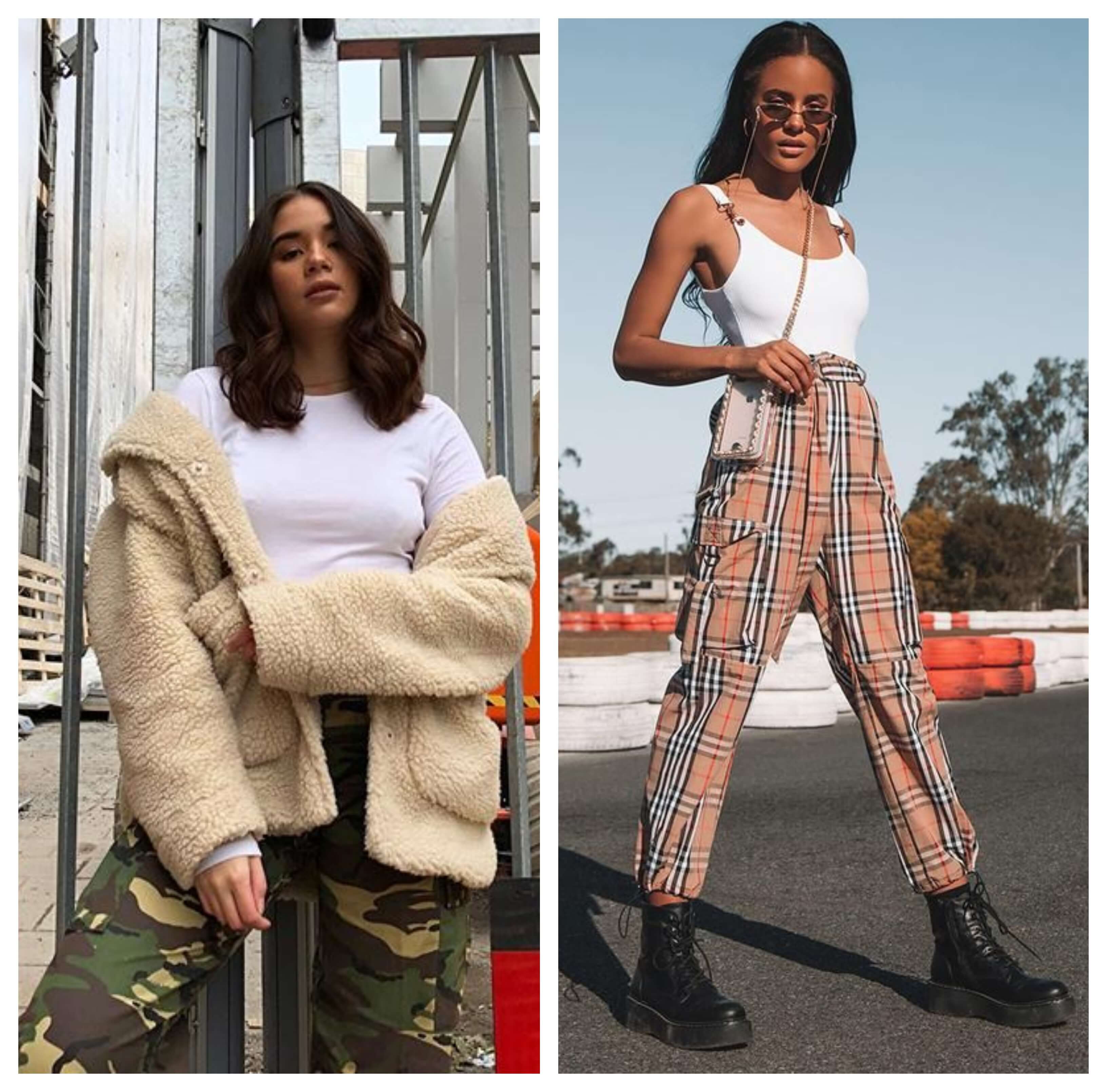 Utility pants estampados