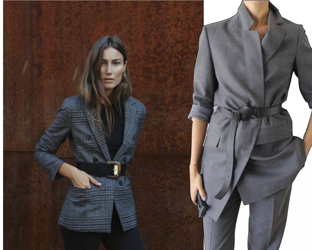 Blazer con cinturón