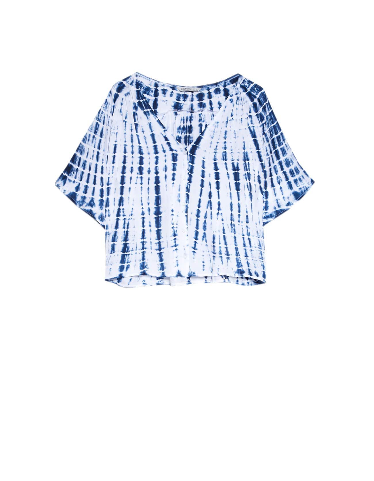 blusa azul tie dye