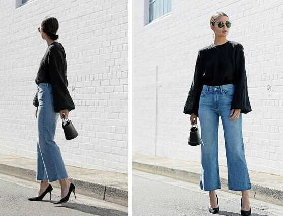 Vaqueros cropped flare.