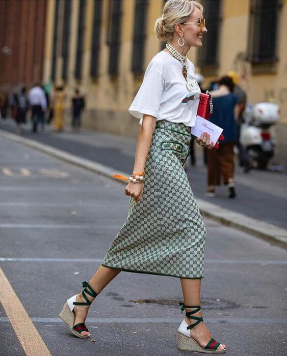 Tendencia de estampado de cuadros vichy.