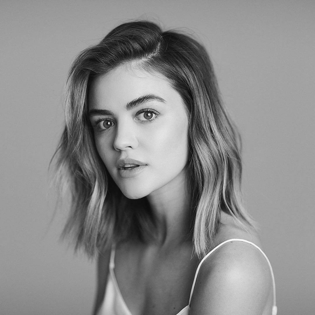 Lucy Hale corte de pelo long bob.