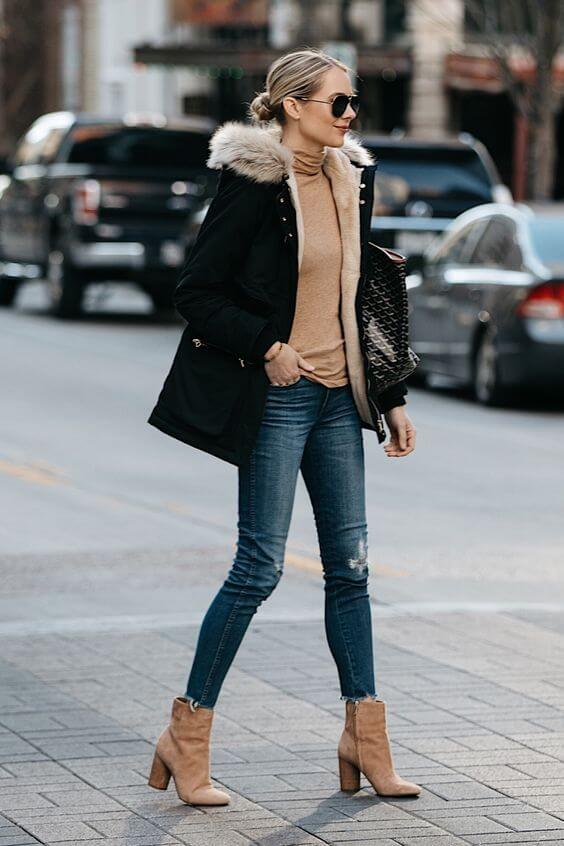 Pantalones vaqueros de pitillo.